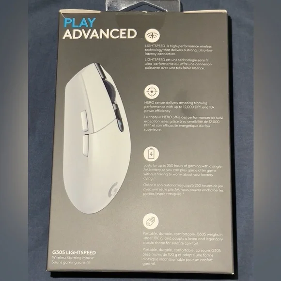 G305 LIGHTSPEED WIRELESS GAMING MOUSE WHITE - Picture 2 of 9